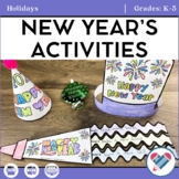 New Year's Resolution Activities - PDF and Digital