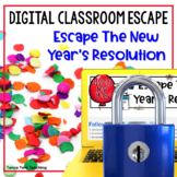 New Year's Resolution Digital Escape Room Math Game Setting Goals
