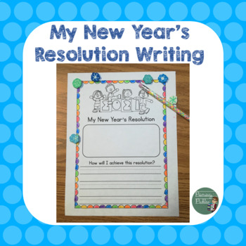 Preview of New Year's Resolution Writing