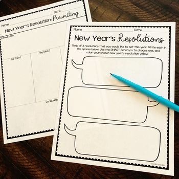 new year's resolution writing assignment