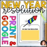 New Year's Resolution Writing FREE with GOOGLE Slides