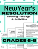 New Year's Resolution Writing and Vocabulary Activities