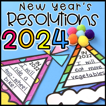 Preview of New Year's Resolutions 2024 | New Year's Party Hat Craft