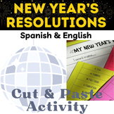 New Year's Resolutions Cut & Paste Project: English and Sp