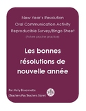 New Year's Resolutions - French speaking activity - Survey