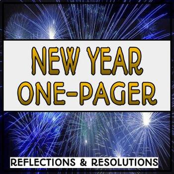 Preview of New Year's Resolutions One-pager Reflective Project