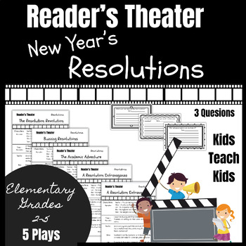 Preview of New Year's Resolutions Reader's Theater Scripts - 5 Plays to Teach Goal Setting
