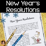 New Year's Resolutions Reading Comprehension Passage | ESL Activities 