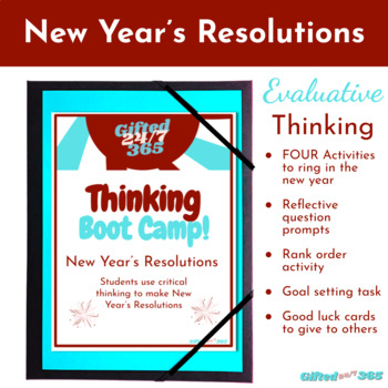 Preview of New Year's Resolutions Using Critical Thinking to Set Goals  (GATE)