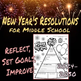 New Year's Resolutions for Middle School Students- SEL activity