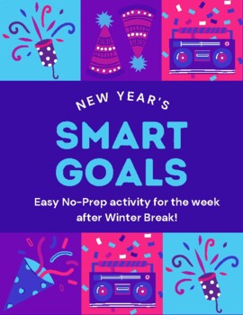 Preview of New Year's SMART Goal Setting Slide Deck (No-Prep Digital Activity)