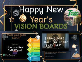 Preview of New Year's SMART Goals Vision Board