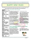 New Year's Scavenger Hunt Informational Text Pack