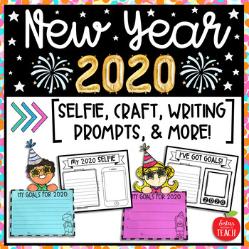 New Year's Craft ⎮Writing Prompts ⎮Goals by Sisters Designed to Teach