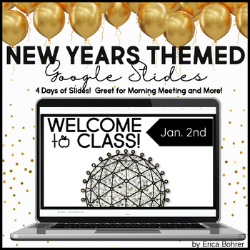 Preview of New Year's Themed Google Slides