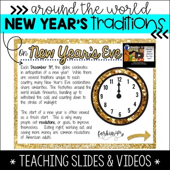 New Year's Traditions Around the World (for Google Slides™)