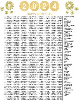 Preview of New Year's Word Search