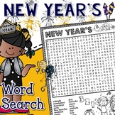 New Year 2025 Word Search Puzzle New Year Early Finishers 