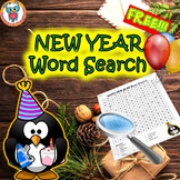 New Years Word Search Activity - FREE