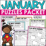 New Year's Word Search January Puzzles First Day Back from