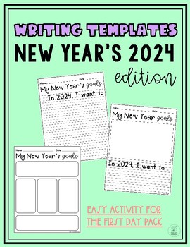 Preview of New Year's Writing Templates (2024 GOALS)