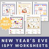 New Year's iSpy Printable Worksheets