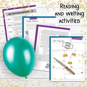 NEW YEAR'S Goals, Resolutions, Activities for Students (2019 Edition)