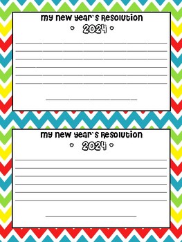 New Year's 2020 Resolution Writing by Teaching with a Touch of Class
