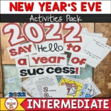 New Years 2024 Activities and Bulletin Board Pack | ELA, M