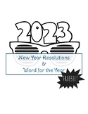 New Years 2023 Resolutions and Word of the Year FREEBIE
