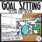 New Years 2024 - a resolution goals flip book - writing an