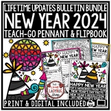 New Years 2022 Activities Bulletin Board Resolutions Goal Setting Writing Prompt