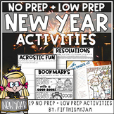 New Years 2022 Activity Pack with Editable Bingo Cards