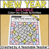 New Years 2022 Coloring Pages - Editable