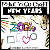 New Years 2022 Craft | New Years Resolution Freebie