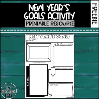 Preview of New Years 2023 Goals Activity | Freebie