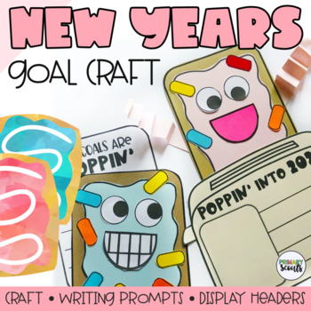 Preview of New Years Resolution 2024 | New Year Goals 2024 Craft | Poppin into a New Year