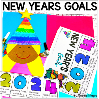 Preview of New Year 2024 Resolution New Years Goals Flip Book