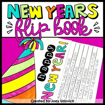 Preview of New Years Activities | Flip Book | Resolutions