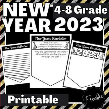 Preview of New Years 2023 Activities, Fun New Years Resolutions and Goal Setting Activities
