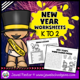 New Years 2023 Activities | New Years Worksheets Kindergar