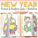 New Years 2024 Activities Writing Resolutions and Goals