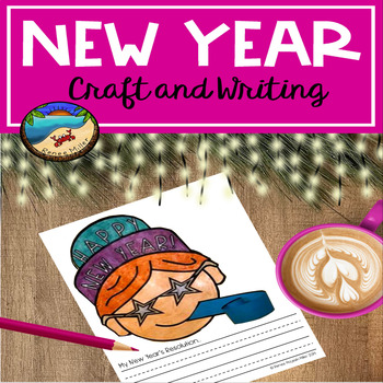 Preview of New Years 2024 Craft and Writing Activity After Winter Break January Project