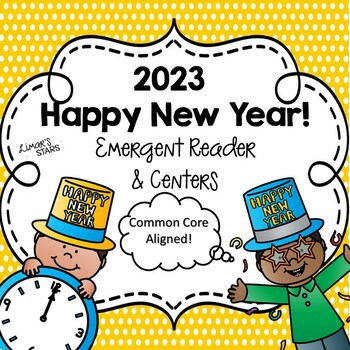 Preview of New Years 2023 Emergent Reader & Centers