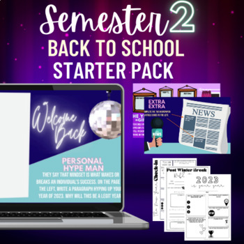 Preview of New Years 2024 & First Day Back From Winter Break | Secondary Students 