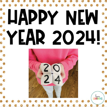 Preview of Happy New Year 2024 - Cootie Catcher or Fortune Teller Activity