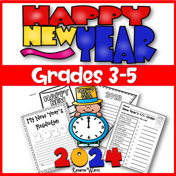 Preview of New Years 2024 Grades 3-5