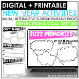 New Years 2024 Resolutions Goal-Setting Activities - Digit