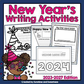 New Years 2023 Resolutions And Goals Activities No Prep 