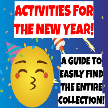 Preview of New Years 2024 Activities For Math ELA History Coloring Digital Guide